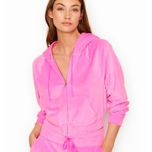 Victoria Secret Velour Zip-Up